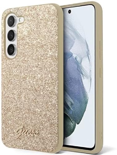 Hülle Guess GUHCS23SHGGSHD Samsung S23 S911 Gold Glitter Script von CG MOBILE