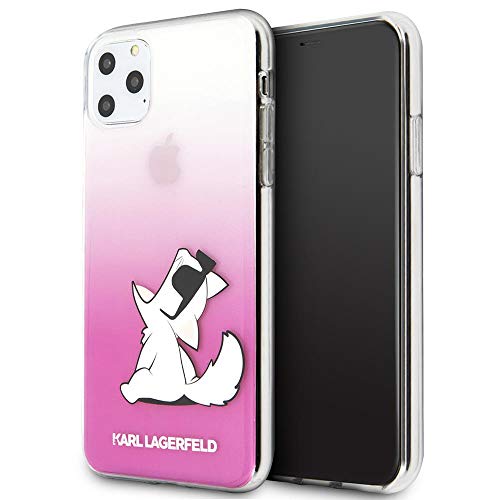 KARL LAGERFELD Hülle aus der Choupette Fun Serie KLHCN65CFNRCPI für das iPhone 11 Pro Max, pink von CG MOBILE