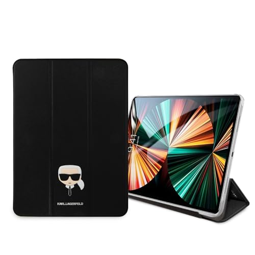 KARL LAGERFELD KLFC12OKHK buchen Cover für iPad 12.9" Pro 2021 schwarz Saffiano Karl Head von CG MOBILE