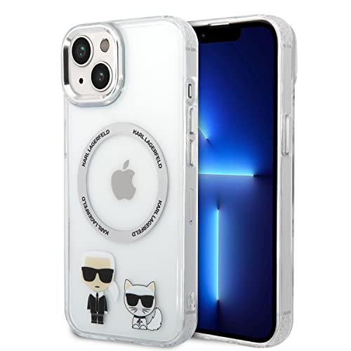 Karl Lagerfeld KLHMP14MHKCT Hülle für iPhone 14 Plus 6,7" hardcase transparent Karl & Choupette Aluminium Karl Lagerfeld KLHMP14MHKCT Hülle für iPhone 14 Plus 6,7" hardcase transparent Karl & Choupette Aluminium von CG MOBILE