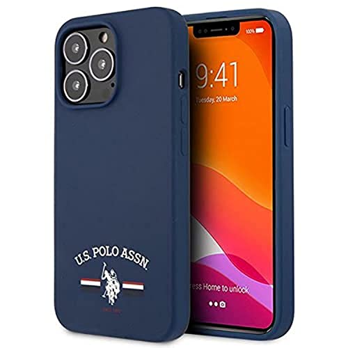 US Polo USHCP13XSFGV hülle für iPhone 13 Pro Max 6,7" Marine Silicone Collection von CG MOBILE