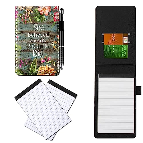 CGFGHHUY Kleine Notizbuchhülle aus PU-Leder, Metall-Kugelschreiber und 2 Stück, 7,6 x 12,7 cm, Notizblöcke, Nachfüllpackungen, Blumen, Pflanzen auf Holzmuster, Notizbücher für Meetings, tägliche CGFGHHUY Kleine Notizbuchhülle aus PU-Leder, Metall-Kugelschreiber und 2 Stück, 7,6 x 12,7 cm, Notizblöcke, Nachfüllpackungen, Blumen, Pflanzen auf Holzmuster, Notizbücher für Meetings, tägliche von CGFGHHUY