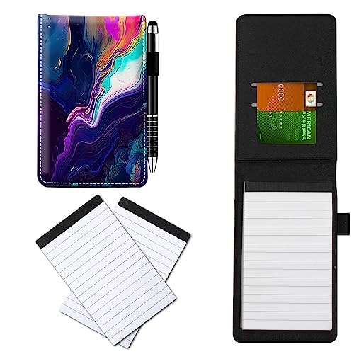 CGFGHHUY Kleine Notizbuchhülle aus PU-Leder, Metall-Kugelschreiber und 2 Stück, 7,6 x 12,7 cm, Notizblöcke, Nachfüllpackungen, Marmor-Muster, Notizbücher für Meetings, tägliche Aufzeichnungen, Notizen CGFGHHUY Kleine Notizbuchhülle aus PU-Leder, Metall-Kugelschreiber und 2 Stück, 7,6 x 12,7 cm, Notizblöcke, Nachfüllpackungen, Marmor-Muster, Notizbücher für Meetings, tägliche Aufzeichnungen, Notizen von CGFGHHUY