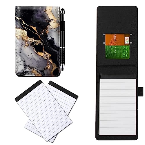 CGFGHHUY Notizbuch aus PU-Leder, klein, mit Metall-Kugelschreiber und 2 Stück, 7,6 x 12,7 cm, Notizblöcke, Marmor-Muster, Notizbücher für Meetings, tägliche Aufzeichnungen, Notizen CGFGHHUY Notizbuch aus PU-Leder, klein, mit Metall-Kugelschreiber und 2 Stück, 7,6 x 12,7 cm, Notizblöcke, Marmor-Muster, Notizbücher für Meetings, tägliche Aufzeichnungen, Notizen von CGFGHHUY