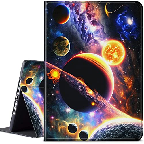 CGFGHHUY Schutzhülle für Microsoft Surface Pro 9, 33 cm (13 Zoll), leicht, schützende PU-Leder-Smart-Ständer, mit automatischer Wake-/Sleep-Hülle für Microsoft Surface Pro 9 2022 – Planet von CGFGHHUY