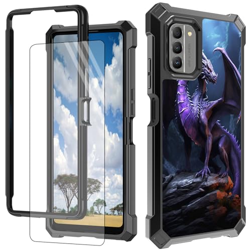 CGFGHHUY Schutzhülle für Nokia G310 5G mit Displayschutzfolie, hartes PC + weiches TPU, stoßfeste Schutzhülle für Nokia G310 5G 6,5 Zoll 2023 – Lila Drache CGFGHHUY Schutzhülle für Nokia G310 5G mit Displayschutzfolie, hartes PC + weiches TPU, stoßfeste Schutzhülle für Nokia G310 5G 6,5 Zoll 2023 – Lila Drache von CGFGHHUY