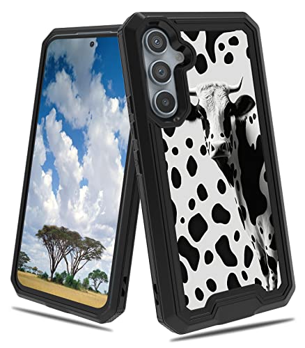 CGFGHHUY Schutzhülle für Samsung A54 5G, Galaxy A54 5G 2023, mit niedlichem Kuhmuster, Hybrid-Doppelschicht, 2-in-1, hartes Polycarbonat, weiches TPU, stoßfest, Schutzhülle für Samsung Galaxy A54 5G CGFGHHUY Schutzhülle für Samsung A54 5G, Galaxy A54 5G 2023, mit niedlichem Kuhmuster, Hybrid-Doppelschicht, 2-in-1, hartes Polycarbonat, weiches TPU, stoßfest, Schutzhülle für Samsung Galaxy A54 5G von CGFGHHUY