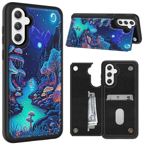 CGFGHHUY Schutzhülle für Samsung Galaxy S24 FE 6,7 Zoll 2024, Brieftaschenformat, mit Kartenfächern und Ständer, PU-Leder, weiche TPU-Schutzhülle für Samsung Galaxy S24 FE 6,7 Zoll 2024, Wald CGFGHHUY Schutzhülle für Samsung Galaxy S24 FE 6,7 Zoll 2024, Brieftaschenformat, mit Kartenfächern und Ständer, PU-Leder, weiche TPU-Schutzhülle für Samsung Galaxy S24 FE 6,7 Zoll 2024, Wald von CGFGHHUY