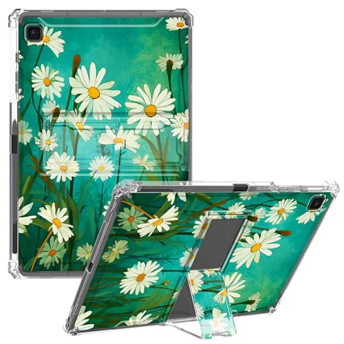 CGFGHHUY Schutzhülle für Samsung Galaxy Tab S6 Lite 26,4 cm (10,4 Zoll), transparent, schlank, leicht, mit Ständer, transparente TPU-Hülle für Damen, Tablet-Hülle für Galaxy S6 Lite 2022/2020, weiße von CGFGHHUY