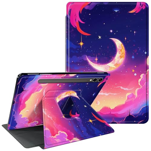 CGFGHHUY Schutzhülle für Samsung Galaxy Tab S9 Plus, 31,5 cm (12,5 Zoll), um 360 Grad drehbarer Ständer, Smart-Cover mit automatischer Wake-Sleep-Tablet-Hülle für Samsung Galaxy Tab S9 Plus 5G 2023 von CGFGHHUY
