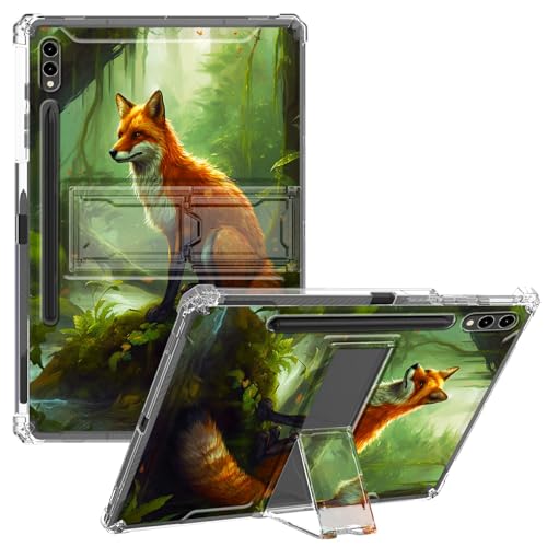 CGFGHHUY Schutzhülle für Samsung Galaxy Tab S9 Ultra 5G 14,6 Zoll (37,1 cm), transparent, schlank, leicht, mit Ständer, TPU, mit Stifthalter, Tablet-Hülle für Galaxy Tab S9 Ultra 5G, 14,6 Zoll (37,1 von CGFGHHUY