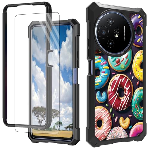 CGFGHHUY Schutzhülle für TCL 50 XL 5G, mit Displayschutzfolie, hartes PC + weiches TPU, stoßfeste Schutzhülle für TCL 50 XL 5G 17,2 cm (6,8 Zoll) 2024 – Sweet Food von CGFGHHUY