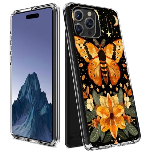 CGFGHHUY Schutzhülle für iPhone 14 Pro Max, transparent, zweilagig, transparent, weiches TPU + hartes Polycarbonat, stoßfest, Schutzhülle für iPhone 14 Pro Max 6,7 Zoll 2022, Blumen und Schmetterlinge CGFGHHUY Schutzhülle für iPhone 14 Pro Max, transparent, zweilagig, transparent, weiches TPU + hartes Polycarbonat, stoßfest, Schutzhülle für iPhone 14 Pro Max 6,7 Zoll 2022, Blumen und Schmetterlinge von CGFGHHUY