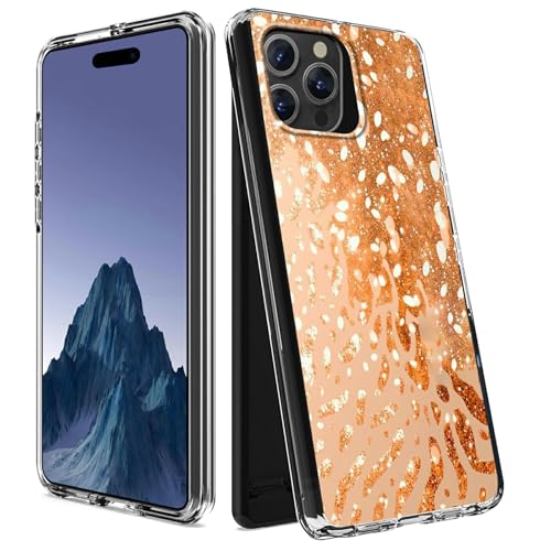 CGFGHHUY Schutzhülle für iPhone 14 Pro Max, transparent, zweilagig, transparent, weiches TPU + hartes Polycarbonat, stoßfest, Schutzhülle für iPhone 14 Pro Max 6,7 Zoll 2022, goldener Leopardenmuster CGFGHHUY Schutzhülle für iPhone 14 Pro Max, transparent, zweilagig, transparent, weiches TPU + hartes Polycarbonat, stoßfest, Schutzhülle für iPhone 14 Pro Max 6,7 Zoll 2022, goldener Leopardenmuster von CGFGHHUY