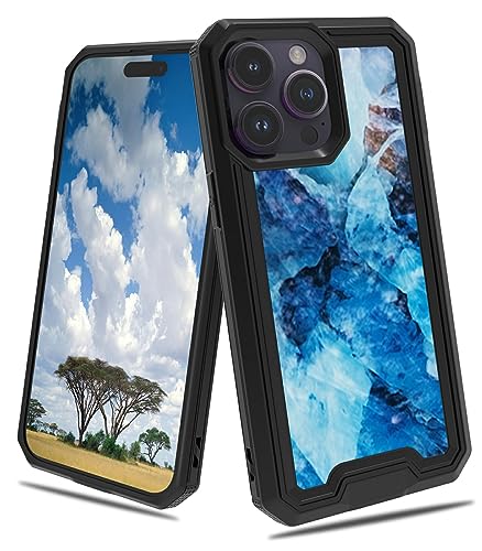 CGFGHHUY Schutzhülle für iPhone 15 Pro Max, 2-in-1, zweilagig, hartes Polycarbonat, weiches TPU, stoßfest, Fallschutzhülle, für iPhone 15 Pro Max 6,7 Zoll 2023, blauer Marmor CGFGHHUY Schutzhülle für iPhone 15 Pro Max, 2-in-1, zweilagig, hartes Polycarbonat, weiches TPU, stoßfest, Fallschutzhülle, für iPhone 15 Pro Max 6,7 Zoll 2023, blauer Marmor von CGFGHHUY