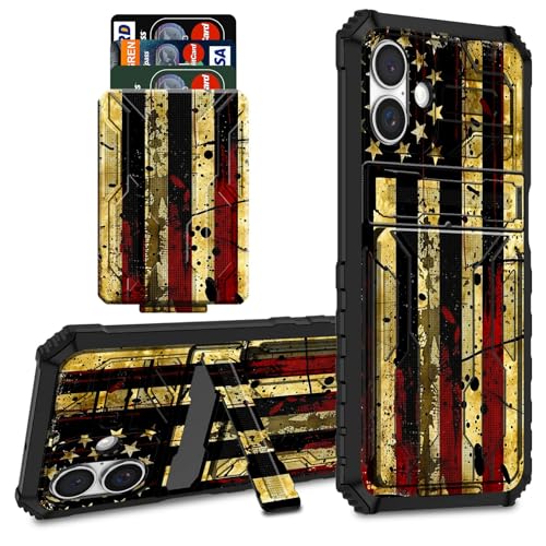 CGFGHHUY Schutzhülle für iPhone 16 Plus, Brieftaschen-Schutzhülle mit Kreditkartenfach und Ständer, zweilagig, hartes Polycarbonat, weiche TPU-Schutzhülle für iPhone 16 Plus 6,7 Zoll 2024 CGFGHHUY Schutzhülle für iPhone 16 Plus, Brieftaschen-Schutzhülle mit Kreditkartenfach und Ständer, zweilagig, hartes Polycarbonat, weiche TPU-Schutzhülle für iPhone 16 Plus 6,7 Zoll 2024 von CGFGHHUY