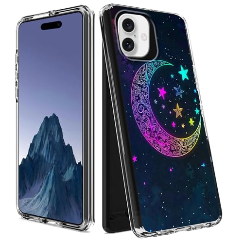 CGFGHHUY Schutzhülle für iPhone 16 Plus, transparent, zweilagig, transparent, weiches TPU + hartes Polycarbonat, stoßfest, Schutzhülle für iPhone 16 Plus 6,7 Zoll 2024 – Sterne und Mond CGFGHHUY Schutzhülle für iPhone 16 Plus, transparent, zweilagig, transparent, weiches TPU + hartes Polycarbonat, stoßfest, Schutzhülle für iPhone 16 Plus 6,7 Zoll 2024 – Sterne und Mond von CGFGHHUY