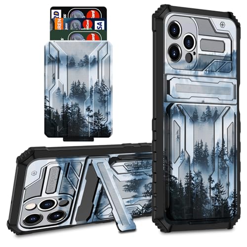 CGFGHHUY Schutzhülle für iPhone 16 Pro, Brieftaschen-Schutzhülle mit Kreditkartenfach und Ständer, zweilagig, hartes Polycarbonat, weiche TPU-Schutzhülle für iPhone 16 Pro 6,3 Zoll 2024 – Schöner Wald CGFGHHUY Schutzhülle für iPhone 16 Pro, Brieftaschen-Schutzhülle mit Kreditkartenfach und Ständer, zweilagig, hartes Polycarbonat, weiche TPU-Schutzhülle für iPhone 16 Pro 6,3 Zoll 2024 – Schöner Wald von CGFGHHUY