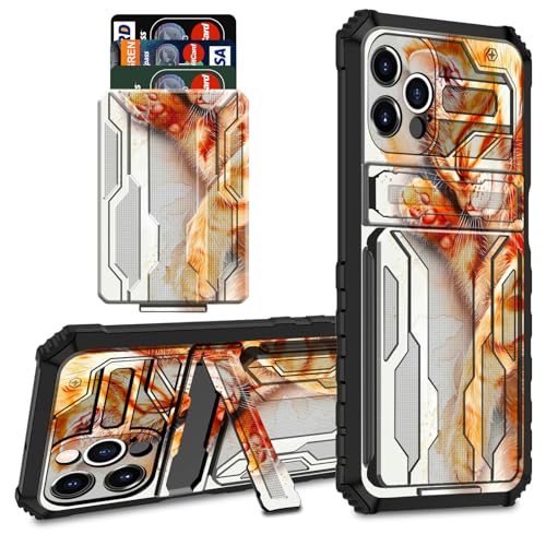 CGFGHHUY Schutzhülle für iPhone 16 Pro 2024, Brieftaschenformat, mit Kreditkartenfach und Ständer, zweilagig, hartes Polycarbonat, weiche TPU-Schutzhülle für iPhone 16 Pro 6,3 Zoll 2024, Orange Cat CGFGHHUY Schutzhülle für iPhone 16 Pro 2024, Brieftaschenformat, mit Kreditkartenfach und Ständer, zweilagig, hartes Polycarbonat, weiche TPU-Schutzhülle für iPhone 16 Pro 6,3 Zoll 2024, Orange Cat von CGFGHHUY
