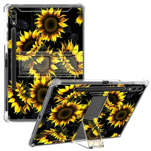 CGFGHHUY Transparente Schutzhülle für Samsung Galaxy Tab S9 FE Plus 12,5 Zoll 2023, schmal, leicht, Ständer, Schutzhülle, transparent, TPU, mit Stifthalter, Sonnenblumen CGFGHHUY Transparente Schutzhülle für Samsung Galaxy Tab S9 FE Plus 12,5 Zoll 2023, schmal, leicht, Ständer, Schutzhülle, transparent, TPU, mit Stifthalter, Sonnenblumen von CGFGHHUY