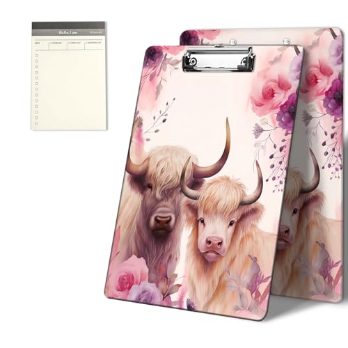 Klemmbretter mit rosa Rosenmuster, 22,9 x 31,8 cm, Standard-A4-Klemmbrett mit flachem Metallclip und To-Do-Notizblock für Schule, Büro, Zuhause und Studenten Klemmbretter mit rosa Rosenmuster, 22,9 x 31,8 cm, Standard-A4-Klemmbrett mit flachem Metallclip und To-Do-Notizblock für Schule, Büro, Zuhause und Studenten von CGFGHHUY