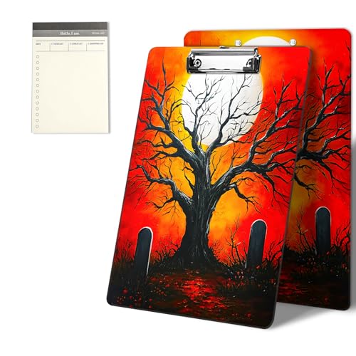 Klemmbretter mit totem Baum und Mond, 22,9 x 31,8 cm, Standard-A4-Klemmbrett mit flachem Metallclip und To-Do-Notizblock für Schule, Büro, Zuhause und Studenten Klemmbretter mit totem Baum und Mond, 22,9 x 31,8 cm, Standard-A4-Klemmbrett mit flachem Metallclip und To-Do-Notizblock für Schule, Büro, Zuhause und Studenten von CGFGHHUY