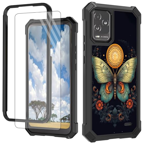 Schutzhülle für Blu View 5 Pro B170D 17,1 cm (6,7 Zoll) 2024 (17,1 cm) 2024 (17,1 cm) (2024) mit Displayschutzfolie, Hart-PC + weiches TPU, stoßfeste Schutzhülle für Blu View 5 Pro B170D (17,1 cm von CGFGHHUY