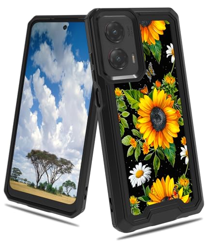 Schutzhülle für Moto G Stylus 5G 2024, 2-in-1, zweilagig, hartes Polycarbonat, weiches TPU, stoßfest, Fallschutzhülle, für Motorola Moto G Stylus 5G 6,7 Zoll 2024, gelbe Sonnenblumen und Schutzhülle für Moto G Stylus 5G 2024, 2-in-1, zweilagig, hartes Polycarbonat, weiches TPU, stoßfest, Fallschutzhülle, für Motorola Moto G Stylus 5G 6,7 Zoll 2024, gelbe Sonnenblumen und von CGFGHHUY