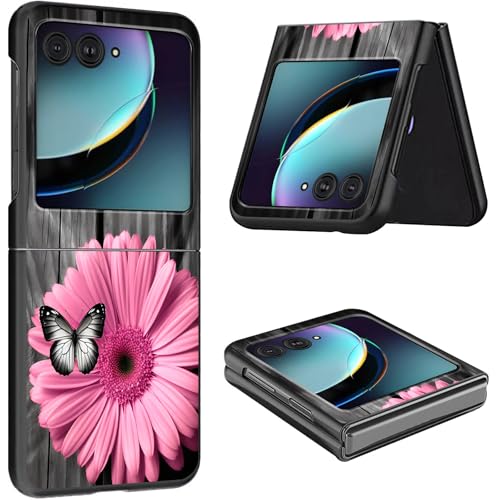 Schutzhülle für Motorola Razr Plus 2023, schlank, leicht, hart, Polycarbonat, rüttelfest, Schutzhülle für Motorola Moto Razr Plus 2023 5G/Razr 40 Ultra 17,5 cm (6,9 Zoll), Rosa von CGFGHHUY
