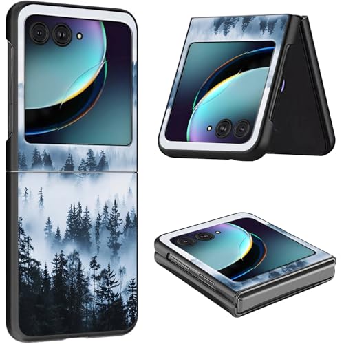 Schutzhülle für Motorola Razr Plus 2023, schlank, leicht, hart, Polycarbonat, rüttelfest, Schutzhülle für Motorola Moto Razr Plus 2023 5G/Razr 40 Ultra 17,5 cm (6,9 Zoll) – Schöner Wald von CGFGHHUY