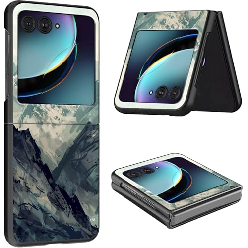Schutzhülle für Motorola Razr Plus 2024, dünn, leicht, hart, Polycarbonat, rüttelfest, Schutzhülle für Motorola Moto Razr Plus 2024 5G/Razr 50 Ultra 17,5 cm (6,9 Zoll), Berge von CGFGHHUY