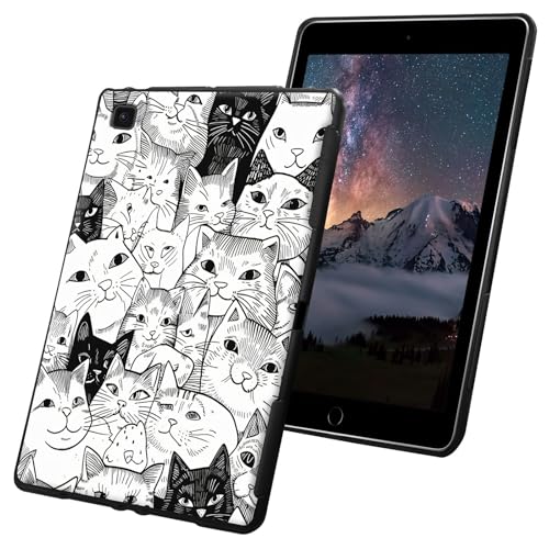 Schutzhülle für Samsung Galaxy Tab S6 Lite 2024/2022/2020, schlank, leicht, weiches TPU-Silikon, rutschfest, stoßfest, schwarz, Schutzhülle für Samsung Galaxy Tab S6 Lite 10,4 Zoll – viele süße Katzen Schutzhülle für Samsung Galaxy Tab S6 Lite 2024/2022/2020, schlank, leicht, weiches TPU-Silikon, rutschfest, stoßfest, schwarz, Schutzhülle für Samsung Galaxy Tab S6 Lite 10,4 Zoll – viele süße Katzen von CGFGHHUY