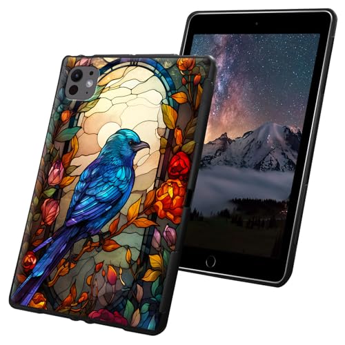 Schutzhülle für iPad Air 27,9 cm (11 Zoll), 6. Generation M2 für iPad Pro 27,9 cm (11 Zoll), 2024, 5. Generation, M4, schmal, leicht, weiches TPU-Silikon, rutschfest, stoßfest, schwarz, Motiv von CGFGHHUY