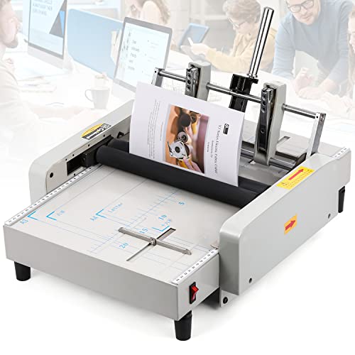CGOLDENWALL Automatische Papierfalt- und Bindemaschine, A3 Booklet Maker, Booklet Folder Hefter Heftmaschine MAX 11.7„ × 16.5“ Saddle/Flat Stitch von CGOLDENWALL