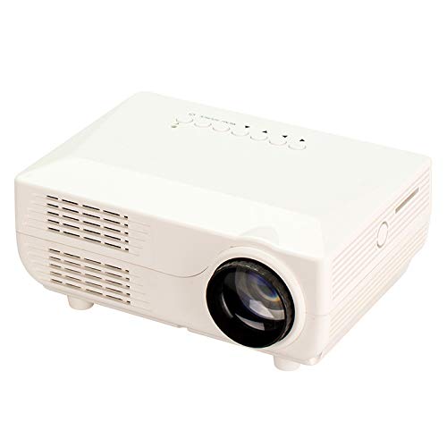 CGOLDENWALL Mini-Projektor, 1080P, tragbar, intelligent, mit WLAN, unterstützt die Ladung der Powerbank (weiß) von CGOLDENWALL