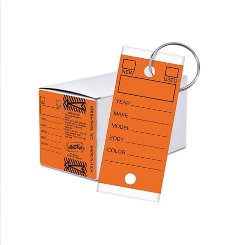 CGP Products Orange Versa Tags für Autohändler – 250 Schlüsselanhänger Ringe – selbstschützend CGP Products Orange Versa Tags für Autohändler – 250 Schlüsselanhänger Ringe – selbstschützend von CGP Products