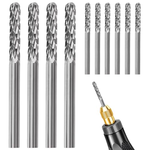 10 pcs Wolfram -Carbid -Bohrer 0, 3 cm Typ C Doppelgeschnittene Carbid Burr -Set Metallbohrer -Bits für DIY -Holzarbeitsschnitzmetallpolierstiche 10 pcs Wolfram -Carbid -Bohrer 0, 3 cm Typ C Doppelgeschnittene Carbid Burr -Set Metallbohrer -Bits für DIY -Holzarbeitsschnitzmetallpolierstiche von CGTQROVR