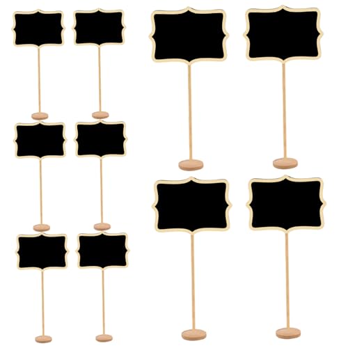 Mini Chalkboard Schild 10pcs kreative Holzkostetiketten für Party -Buffet Dekoratives Tafelschild mit Stand für Buffet Stall Einzelhandelsgeschäftsparty Mini Chalkboard Schild 10pcs kreative Holzkostetiketten für Party -Buffet Dekoratives Tafelschild mit Stand für Buffet Stall Einzelhandelsgeschäftsparty von CGTQROVR