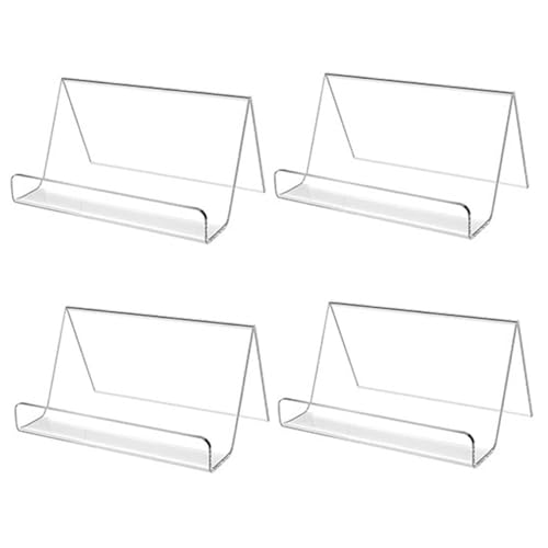 Visitenkartenhalter für Desk 4PCS Triangular Visitenkarte Display reibungsloser stabiler Acrylhalter für Office -Empfangsausstellung Visitenkartenhalter für Desk 4PCS Triangular Visitenkarte Display reibungsloser stabiler Acrylhalter für Office -Empfangsausstellung von CGTQROVR