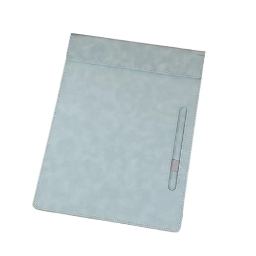 Klemmbretter 2 Stück Zwischenablage PU-Leder-Dateiordner Magnetische A4-Schreibtafel Tragbare Schreibtafel for Studenten Für die Ablage von Dokumenten(Blue) von CGUOHU