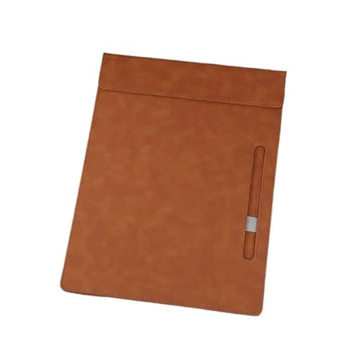 Klemmbretter 2 Stück Zwischenablage PU-Leder-Dateiordner Magnetische A4-Schreibtafel Tragbare Schreibtafel for Studenten Für die Ablage von Dokumenten(Coffee) von CGUOHU