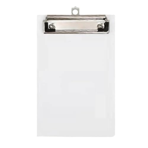 Klemmbretter 3 stücke Clip Schreiben Pad Multifunktionale Harte Schreibwaren Test Papier Zwischenablage A4 A5 A6 Datei Ordner Dokument Halter for Student Für die Ablage von Dokumenten(White A5) von CGUOHU
