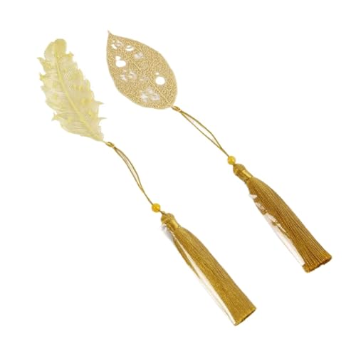 Lesezeichen Metall 2Pcs/Set Metal Bookmark Creative Leaf Feather Brass Hollow Out Bookmarks Student Stationery Metal Feather Bookmarks Lesezeichen Metall 2Pcs/Set Metal Bookmark Creative Leaf Feather Brass Hollow Out Bookmarks Student Stationery Metal Feather Bookmarks von CGUOHU