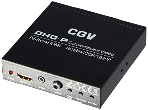CGV DHD-P Scart-auf-HDMI-Konverter, Schwarz von CGV