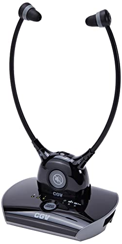 CGV Hel Dolfin Special Wireless Stereo-Headset für Senioren, schwarz von CGV