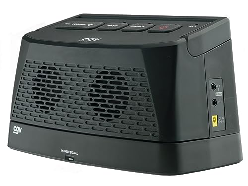 CGV My Speaker TV – kabelloser HiFi-TV-Lautsprecher, tragbar, Sprachverstärkung für Senioren und Hörgeschädigte von CGV