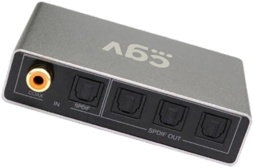 CGV Video-Splitter, optischer Audio-Splitter, 2 Eingänge, auf 3 optische Ausgänge, Audioline Optic 13, 1 optisch und 1 Koaxial CGV Video-Splitter, optischer Audio-Splitter, 2 Eingänge, auf 3 optische Ausgänge, Audioline Optic 13, 1 optisch und 1 Koaxial von CGV