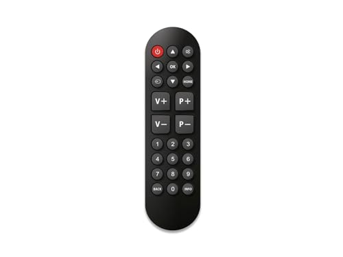 CGV Fidelio Easy 5 Universal-TV-Fernbedienung für Verschiedene Marken, ohne Programmierung mit großen Tasten, speziell für Senioren: Fernbedienung für Samsung, LG, Sony, Philips und von CGV