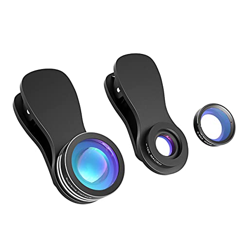 CGZZ 3-in-1 Handy-Linsen Set, 180 Grad Fischaugen-Linsen, 0,65-fache Weitwinkelobjektive mit optischer Bildstabilisierung von CGZZ