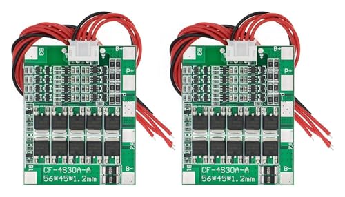 PCB Platte PCB Lade-Schutzteile Zubehör 2X 4S 30A 14,8 V Li-Ion Lithium 18650 Batterie BMS PCB Schutz Bord Balance Integrierte Schaltkreise mit Kabel von CHAASDEOM